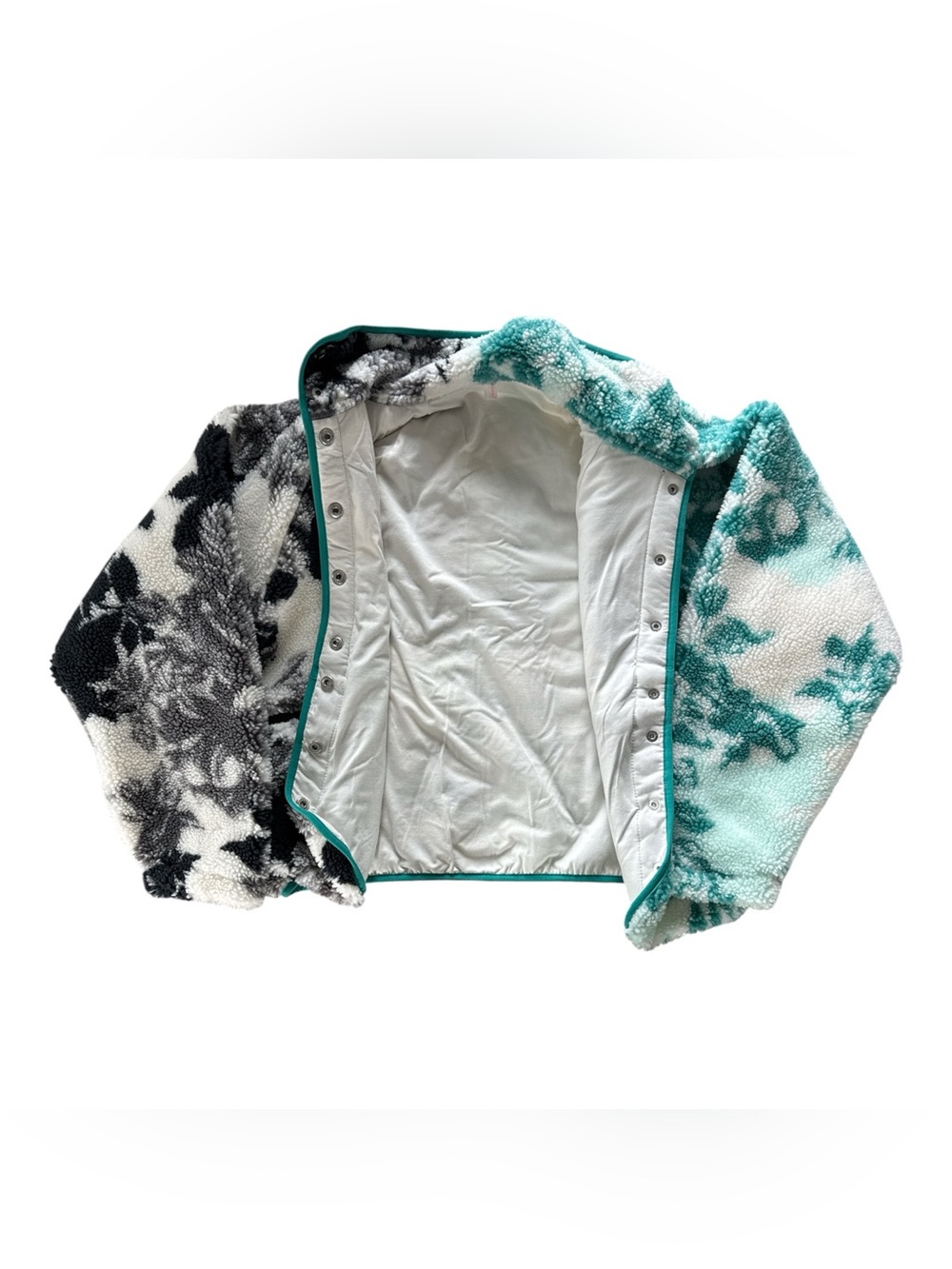 FP Movement by Free People Hit The Slopes Jacket Sherpa XS Floral Cozy - Picture 9 of 10